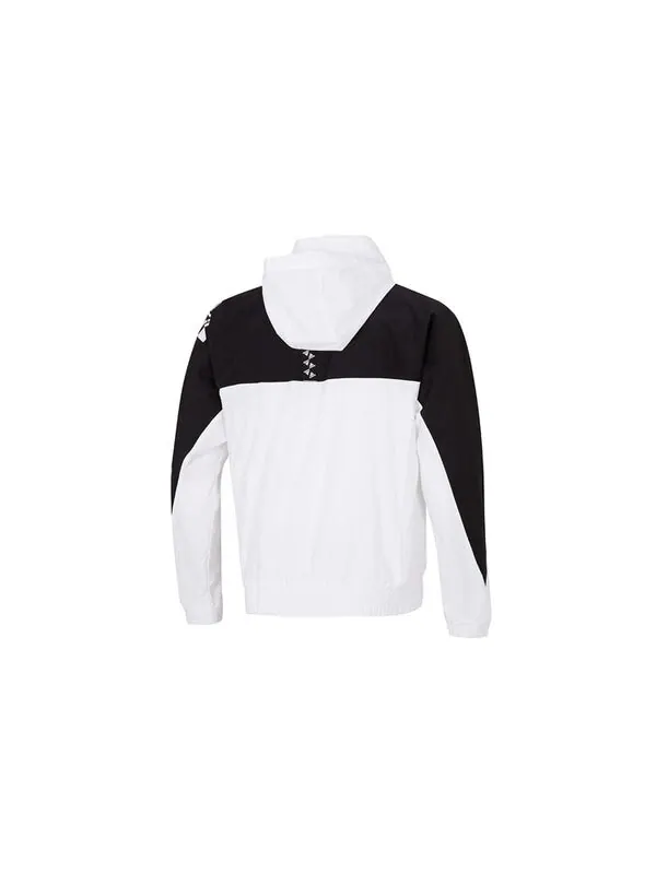 Куртка adidas Fi Bp2 Wvjk Contrasting Colors Logo Athleisure Casual Sports hooded Woven Jacket White — изображение 2 из 4