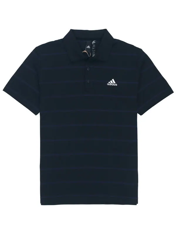 Футболка adidas Fi Stripe Polo Athleisure Casual Sports Short Sleeve Polo Shirt Black — изображение 3 из 4, мульти