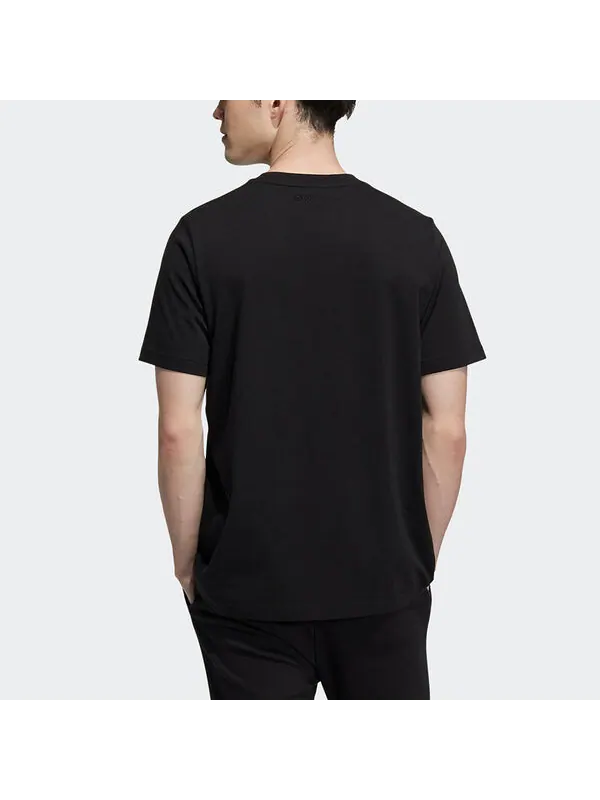 Футболка neo m cg t2 камуфляжный узор печать спортивная короткий рукав Adidas — изображение 3 из 4, черный