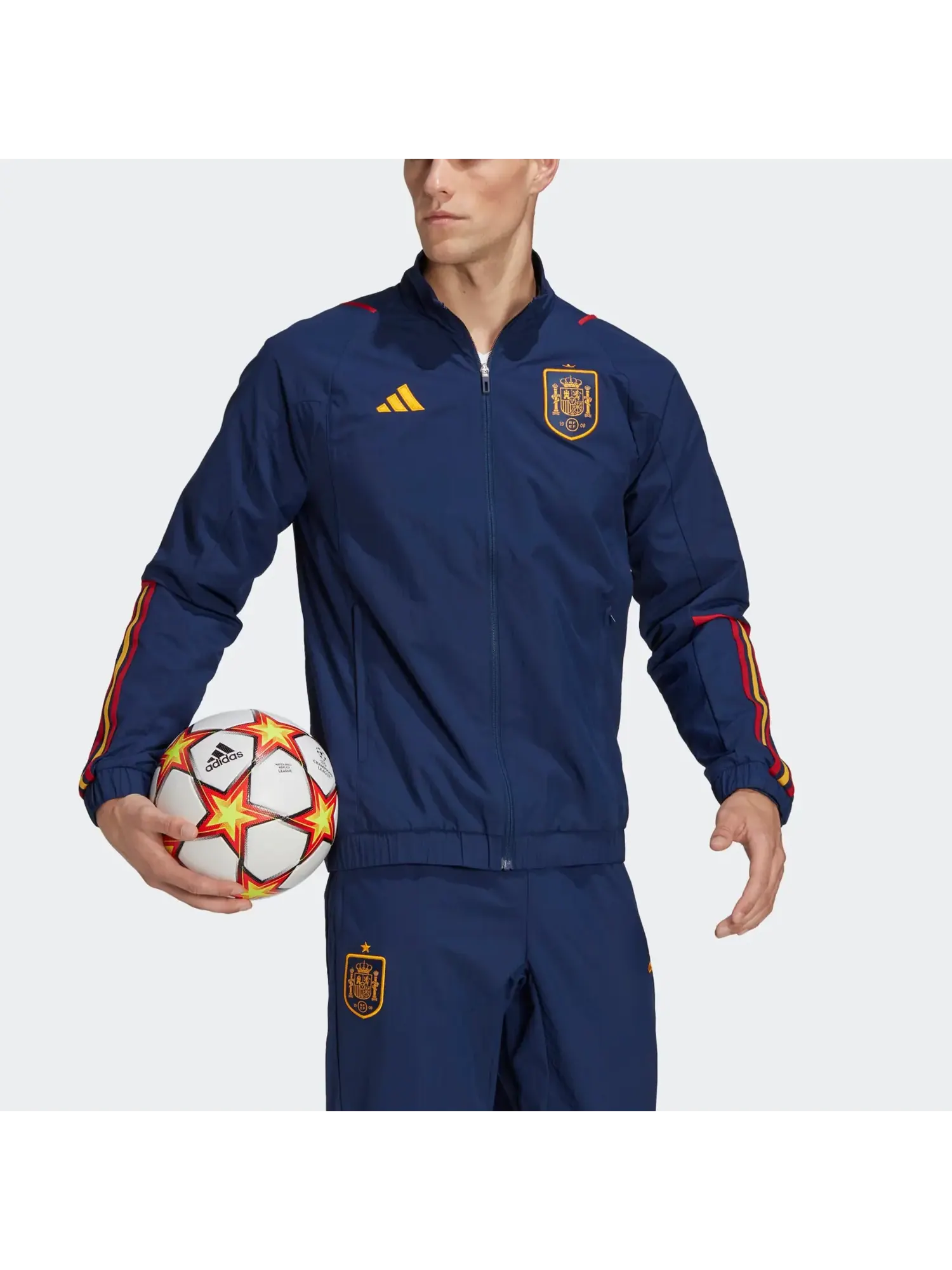 Спортивная куртка Adidas Spain 2022 Travel — изображение 2 из 4, синий
