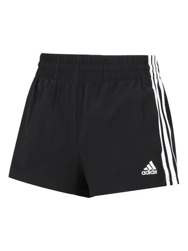 Шорты Essentials 3 полоски тканые шорты свободного кроя Adidas — изображение 1 из 4, черный/белый