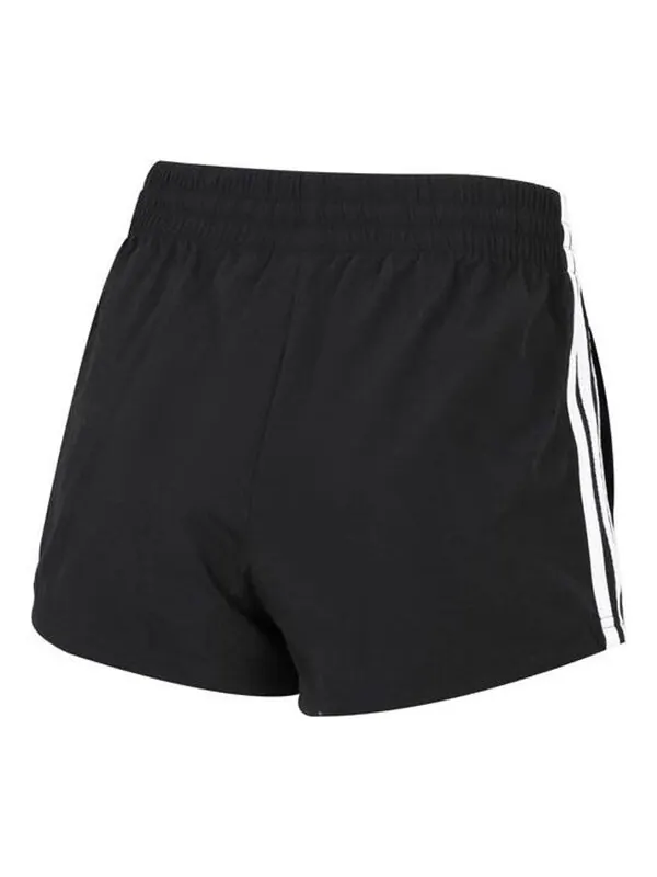 Шорты Essentials 3 полоски тканые шорты свободного кроя Adidas — изображение 2 из 4, черный/белый