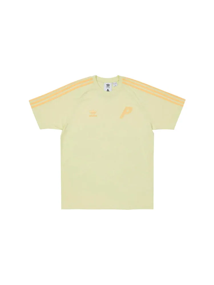 Футболка HE9373 PALACE x adidas Crossover Chest Logo Short Sleeve Unisex Yellow — изображение 2 из 2, желтый