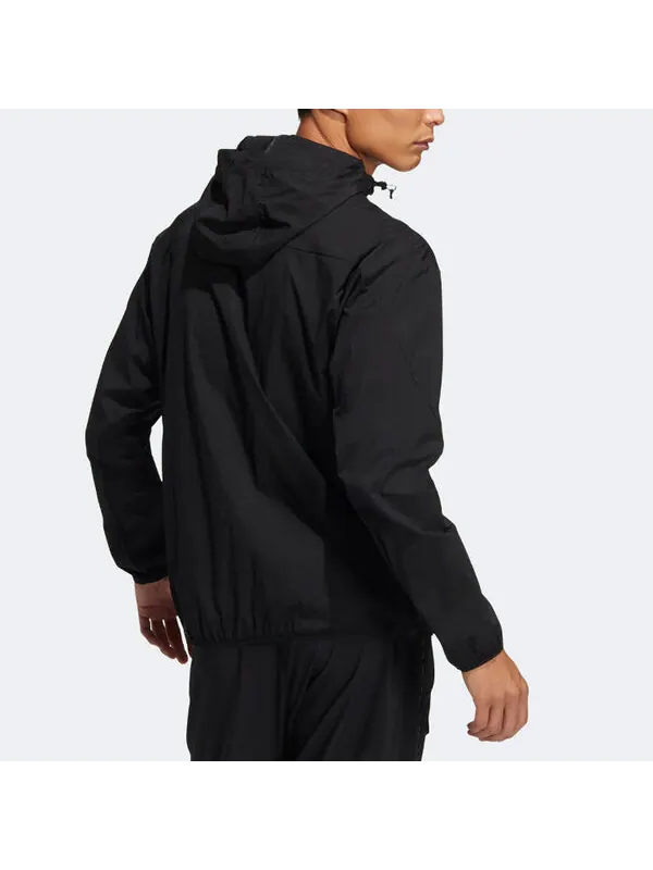 Куртка adidas Solid Color Sports Hooded Jacket Black — изображение 3 из 4, мульти