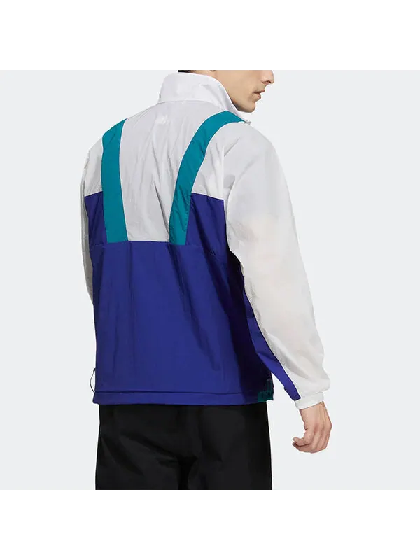 Куртка adidas originals St Ltwind Wvjk Casual Breathable Sports Stand Collar Jacket Blue White — изображение 3 из 4, мульти