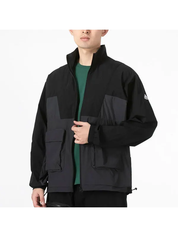 Куртка Men's adidas Colorblock Logo Big Pocket Jacket Autumn Black — изображение 3 из 4, мульти