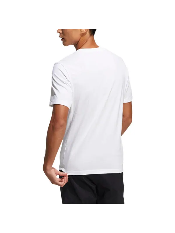 Футболка adidas Alphabet Large Logo Printing Round Neck Short Sleeve White — изображение 3 из 4, мульти