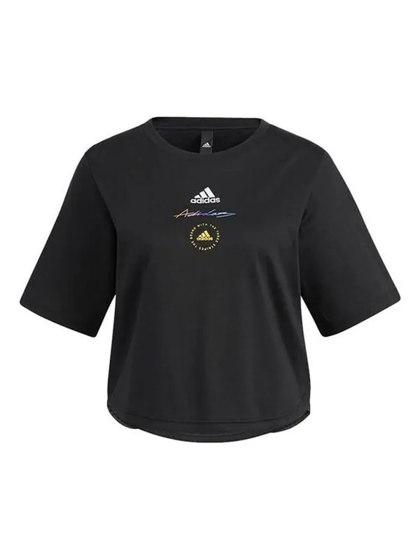 Футболка только футболка Adidas — изображение 1 из 3, черный/белый