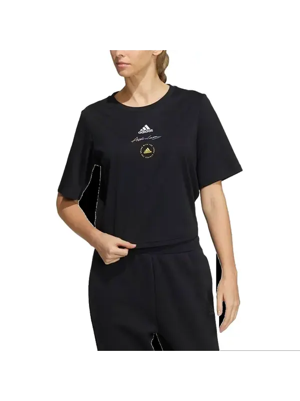 Футболка только футболка Adidas — изображение 2 из 3, черный/белый