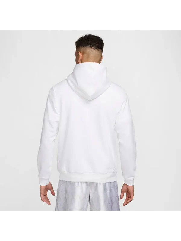 Толстовка с капюшоном dri fit стандартный выпуск пуловер баскетбольная толстовка Nike — изображение 2 из 4, белый