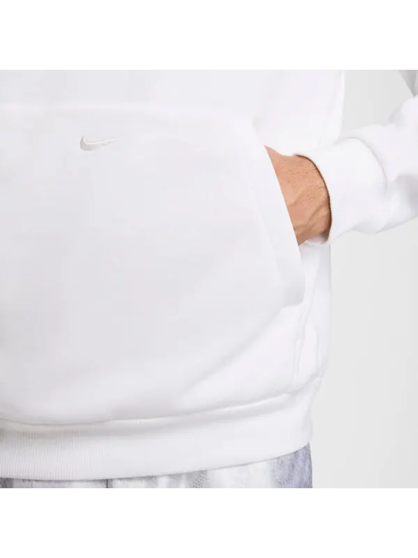 Толстовка с капюшоном dri fit стандартный выпуск пуловер баскетбольная толстовка Nike — изображение 4 из 4, белый