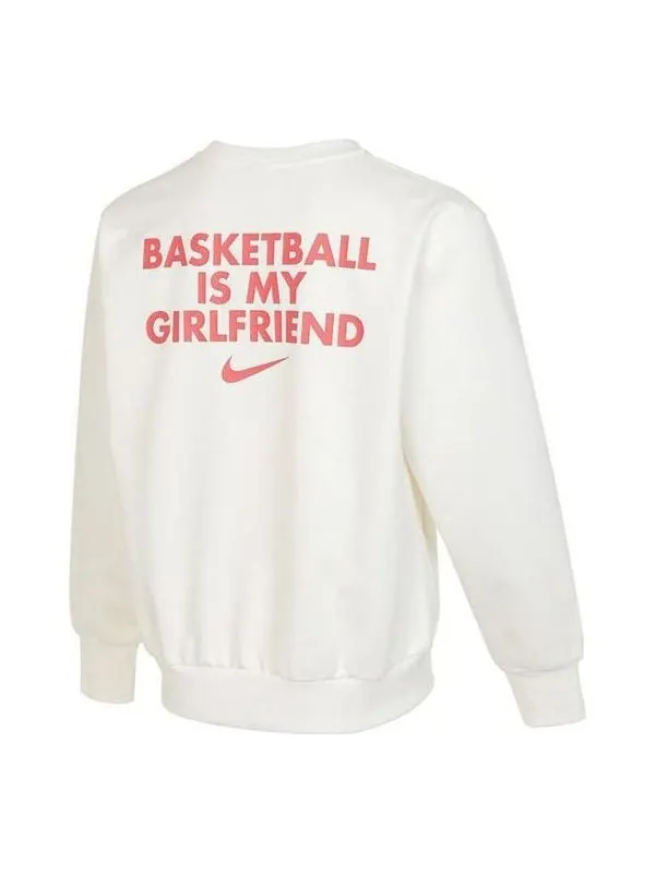 Рубашка valentine's day graphic sweatshirt 'white pink' Nike — изображение 2 из 4, белый/розовый