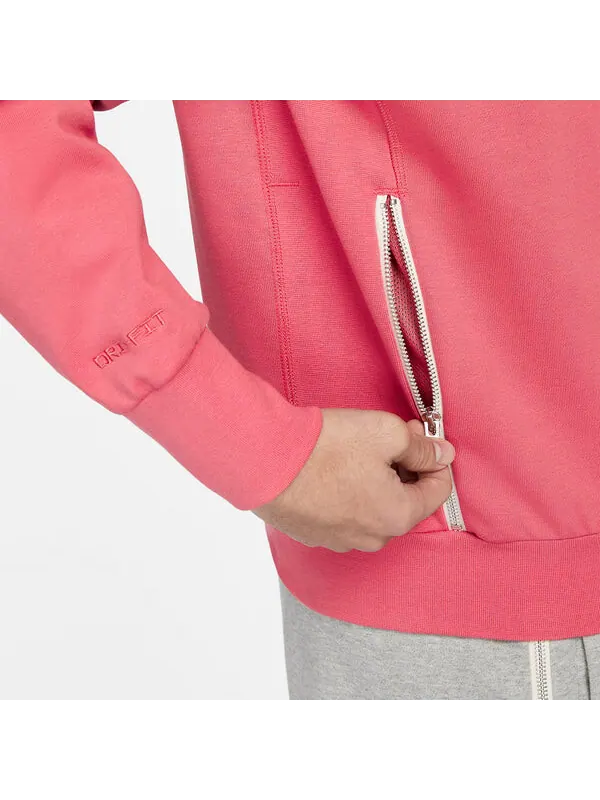 Свитера стандартный выпуск dri fit баскетбольный топ с круглым вырезом Nike — изображение 2 из 3, розовый/белый