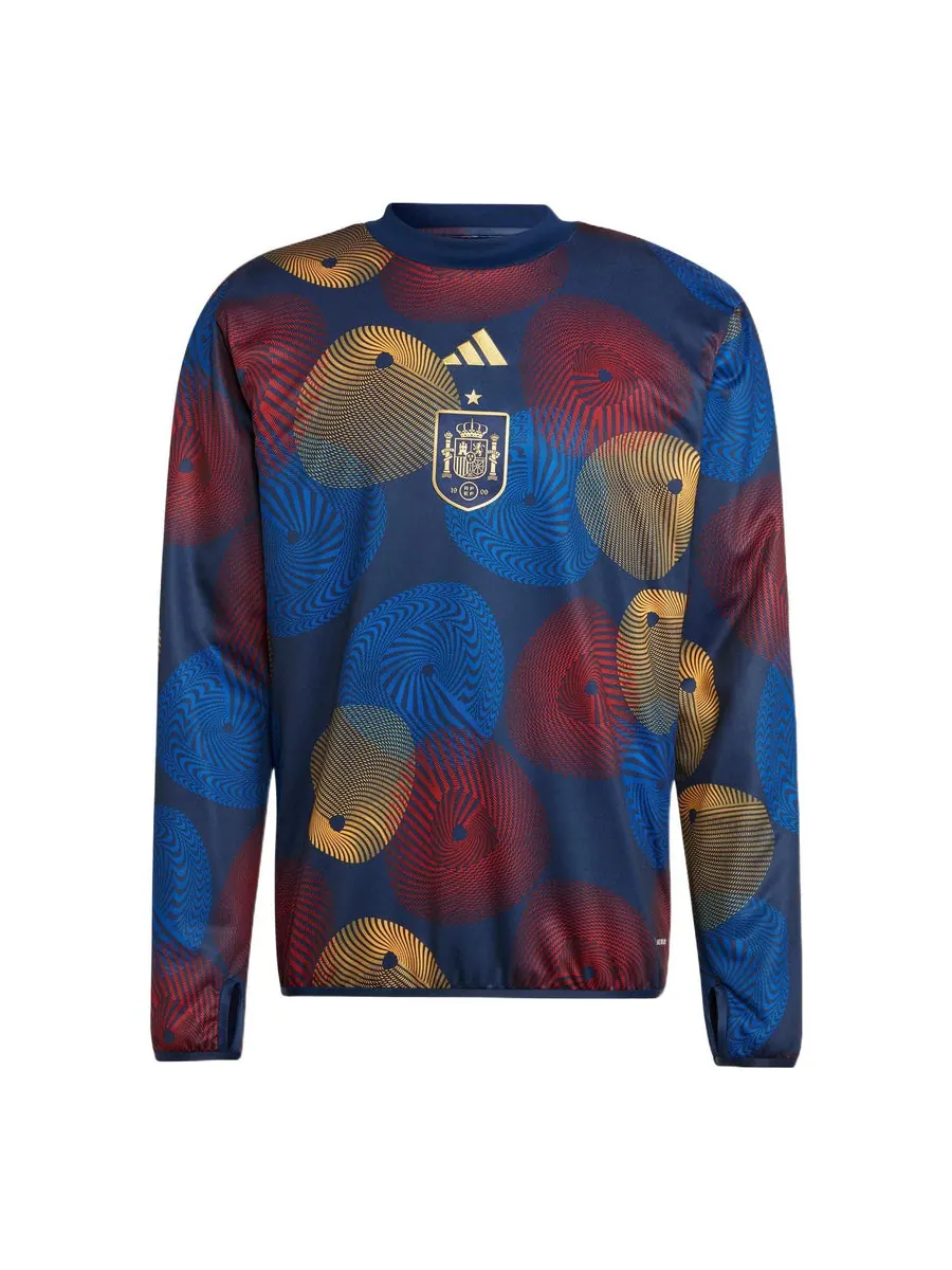 Худи adidas Fef Pre Wrmtop Logo — изображение 1 из 4, синий