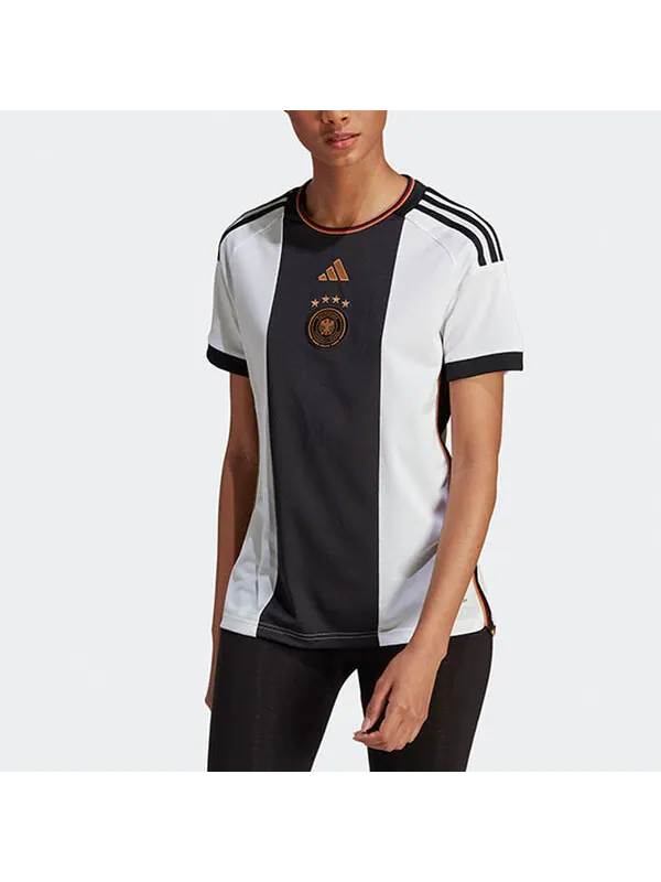 Футболка Германия 22 домашняя футболка Adidas — изображение 4 из 4, белый/черный