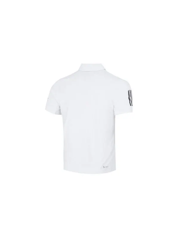 Футболка adidas Solid Color Stripe Tennis Athleisure Casual Sports Short Sleeve Polo Shirt White — изображение 2 из 4, мульти
