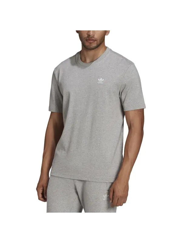 Футболка Adicolor Classics Back and Front Trefoil Boxy Tee 'Grey' — изображение 2 из 4, серый