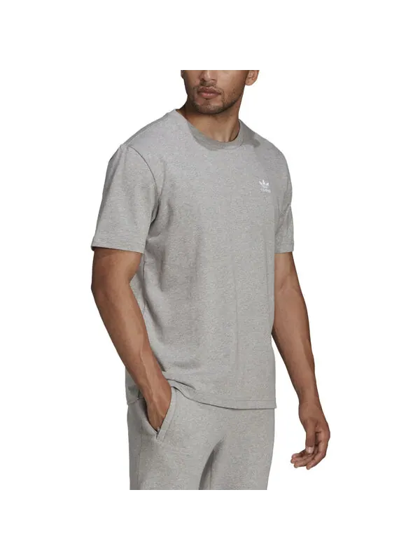 Футболка Adicolor Classics Back and Front Trefoil Boxy Tee 'Grey' — изображение 4 из 4, серый