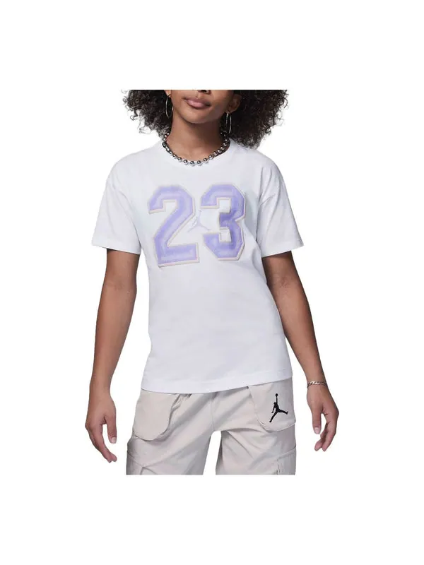 Футболка 23 flight graphic t-shirt 'white' Air Jordan — изображение 1 из 2, белый