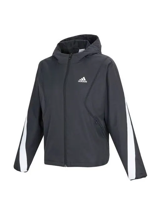 Куртка спортивная с капюшоном Adidas — изображение 1 из 4, черный