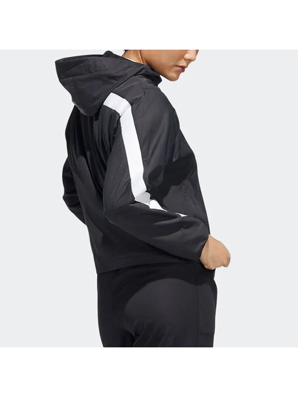 Куртка спортивная с капюшоном Adidas — изображение 4 из 4, черный