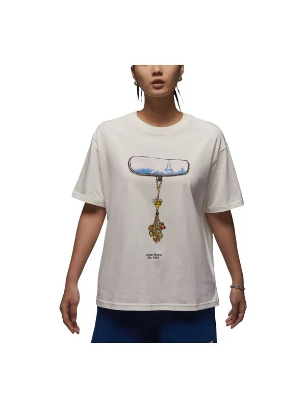 Футболка graphic t-shirt asia sizing 'sail' Air Jordan — изображение 1 из 2, черный
