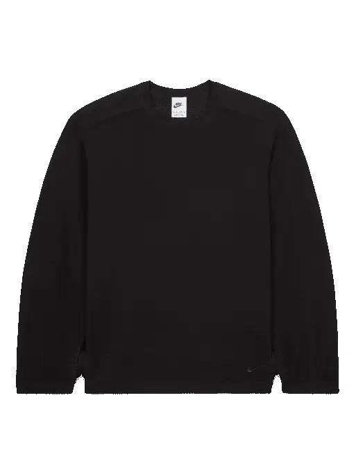 Джерси Nike x Stussy Long-Sleeve Knit Jersey 'Black' — изображение 1 из 5, черный