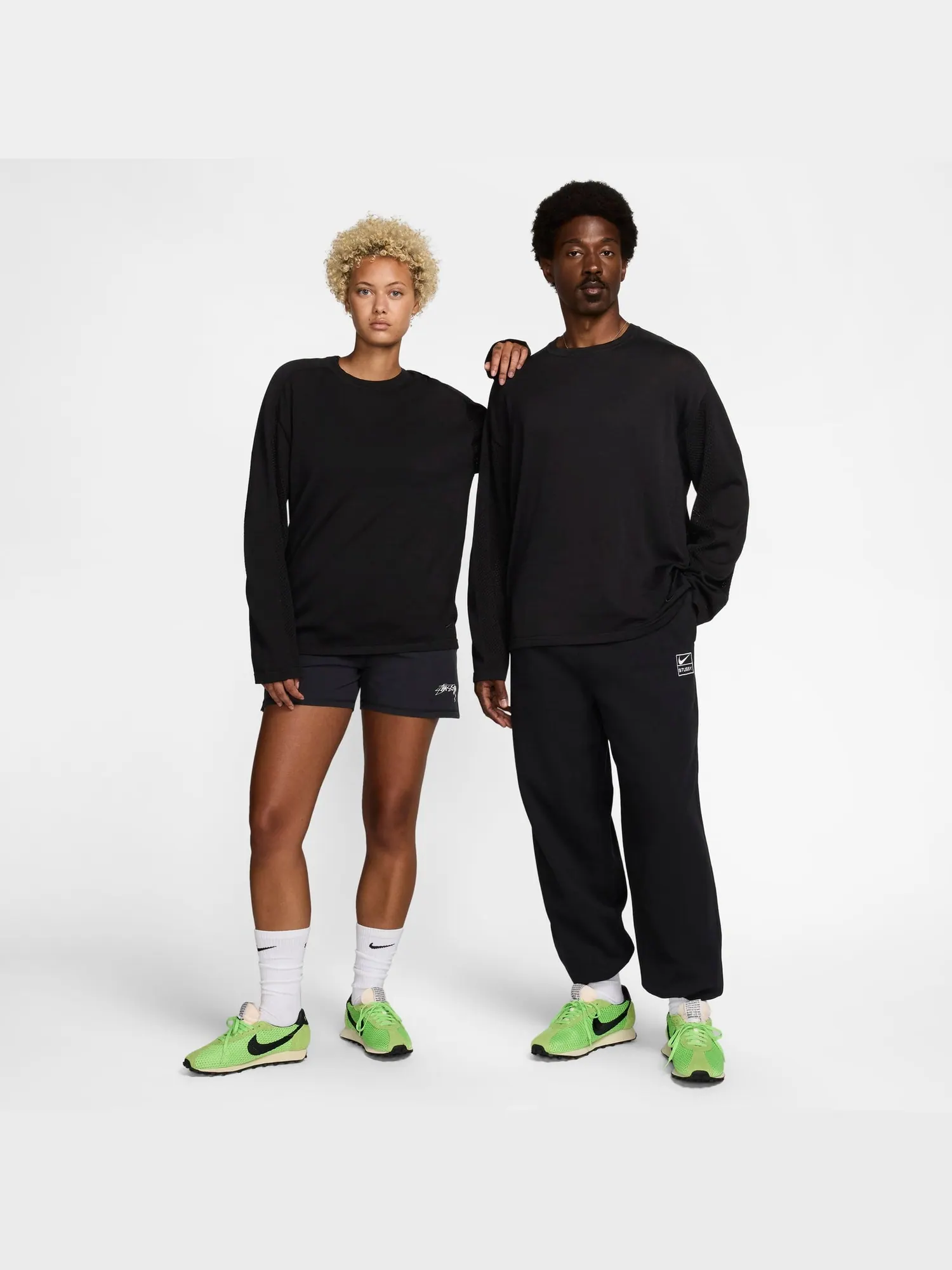 Джерси Nike x Stussy Long-Sleeve Knit Jersey 'Black' — изображение 5 из 5, черный