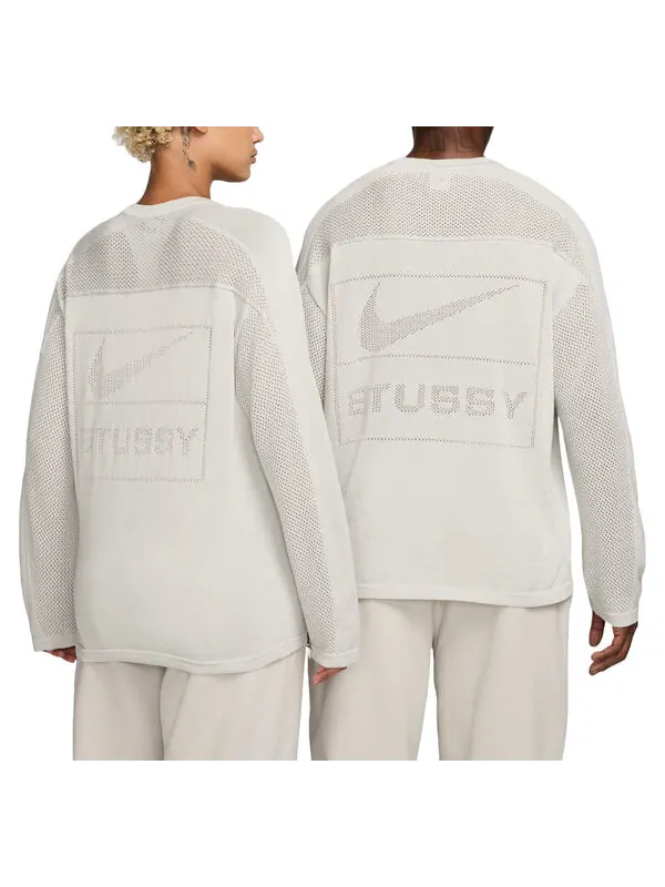 Футболка x stussy с длинным рукавом, размер Азии Nike — изображение 2 из 2, костяной белый