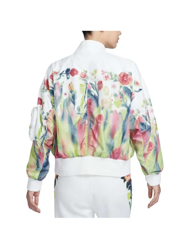 Куртка sportswear artist collection bomber jacket asia sizing 'sail white' Nike — изображение 2 из 2, белый
