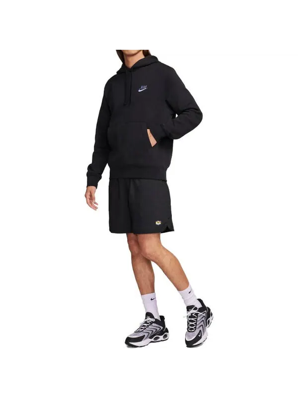 Толстовка sportswear club fleece hoodie 'black' Nike — изображение 2 из 3, черный