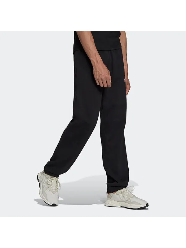 Спортивные штаны Men's adidas originals Solid Color Loose Sports Pants/Trousers/Joggers Black — изображение 3 из 4, мульти