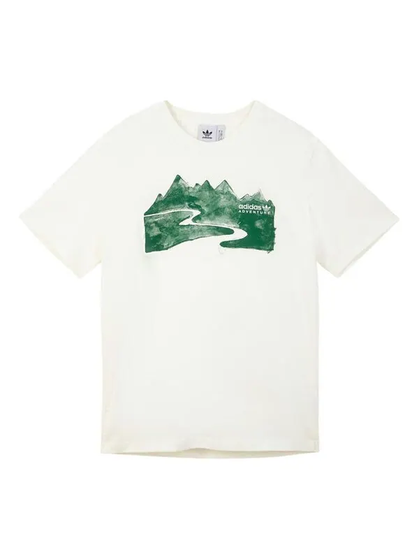 Футболка adidas landscape Printing Short Sleeve White — изображение 1 из 4, мульти