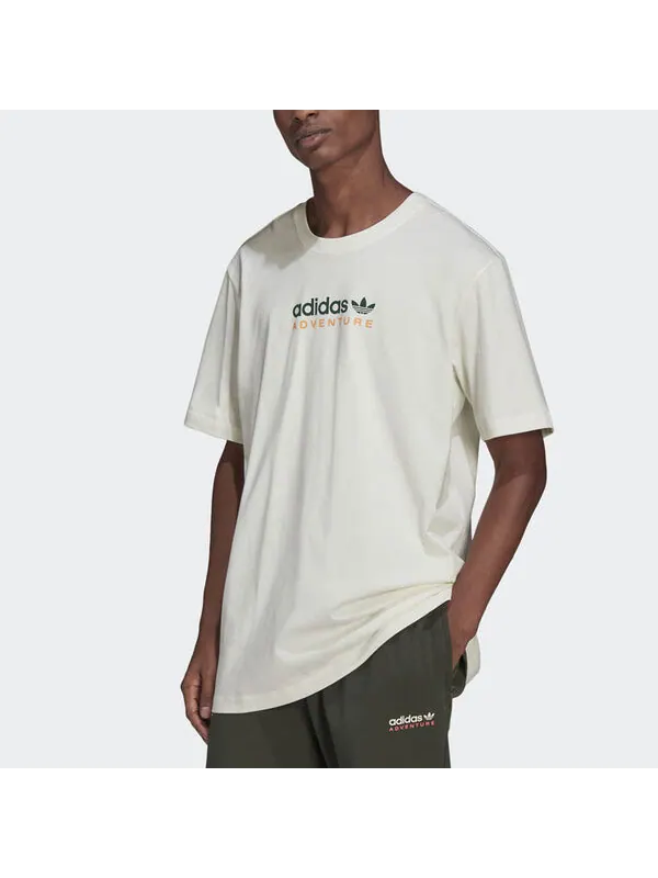 Футболка Men's adidas originals Mtn Spr Tee Alphabet Logo Printing Sports Round Neck Short Sleeve — изображение 2 из 4