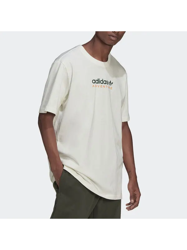 Футболка Men's adidas originals Mtn Spr Tee Alphabet Logo Printing Sports Round Neck Short Sleeve — изображение 3 из 4