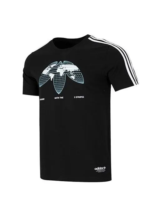 Футболка adidas originals Graphics United T-shirt 'Black' — изображение 1 из 4, черный