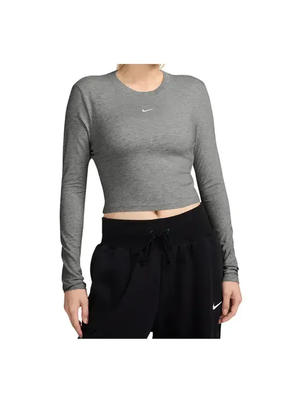 Футболка t-shirts 'grey' Nike — изображение 1 из 2, серый/белый