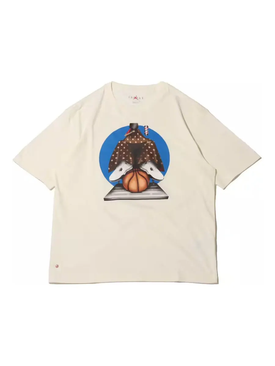 Футболка Air Jordan Artist Series by Darien Birks T-Shirt Asia Sizing 'Sail' — изображение 1 из 2, бежевый
