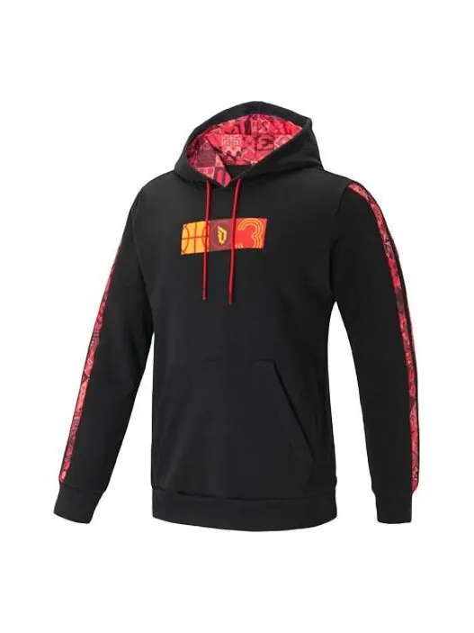 Толстовка men's limited contrasting colors pattern printing sports black Adidas — изображение 1 из 3, черный