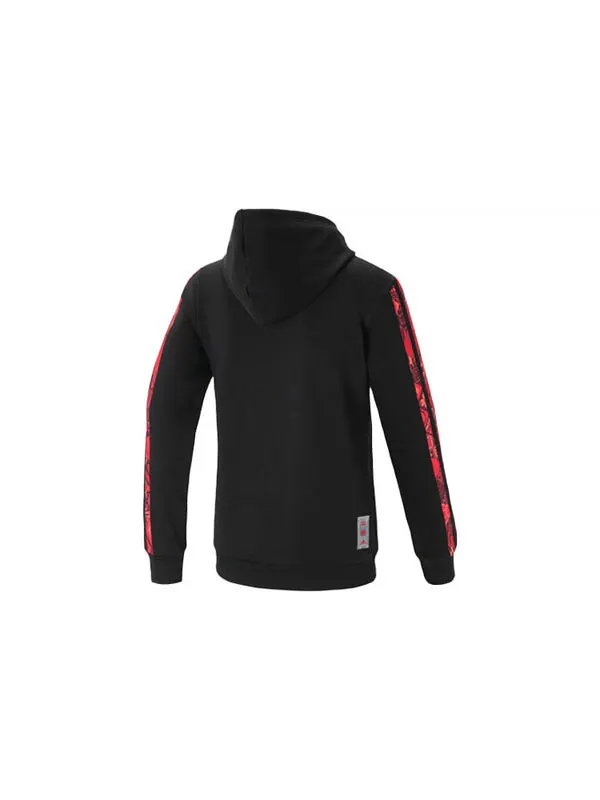 Толстовка men's limited contrasting colors pattern printing sports black Adidas — изображение 2 из 3, черный