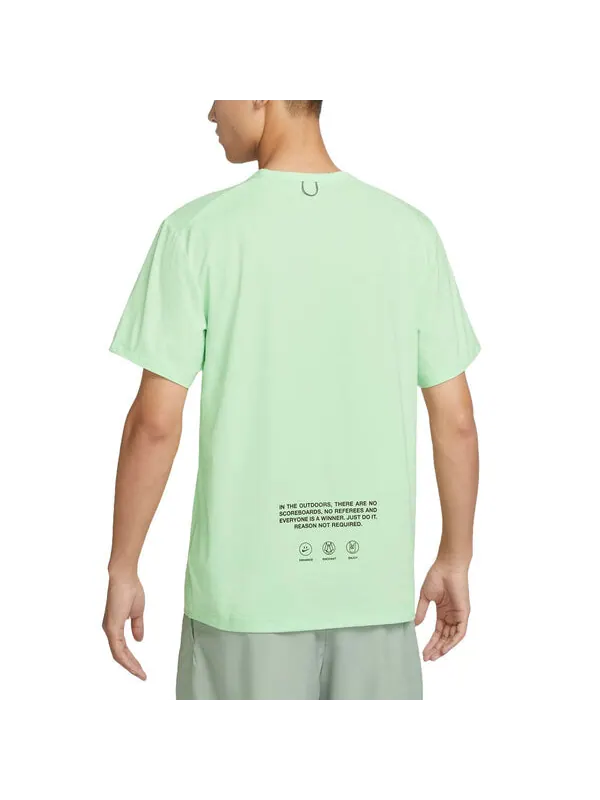 Футболка hyverse dri fit uv футболка азиатские размеры Nike — изображение 2 из 2, зеленый