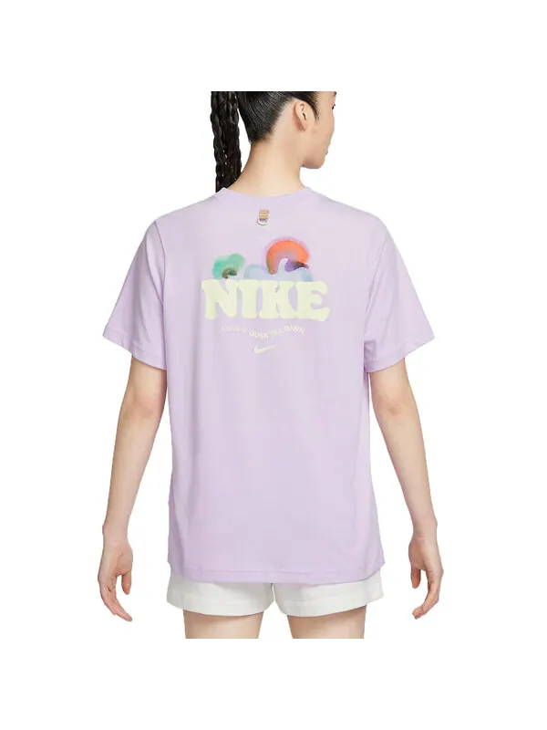 Футболка Nike Sportswear Essentials HF6180-517 — изображение 3 из 5, фиолетовый