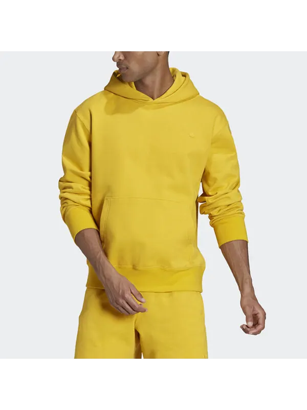 Толстовка adidas originals Embroidered Small Label Solid Color Sports Yellow — изображение 2 из 4, желтый