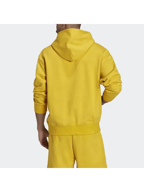 Толстовка adidas originals Embroidered Small Label Solid Color Sports Yellow — изображение 3 из 4, желтый