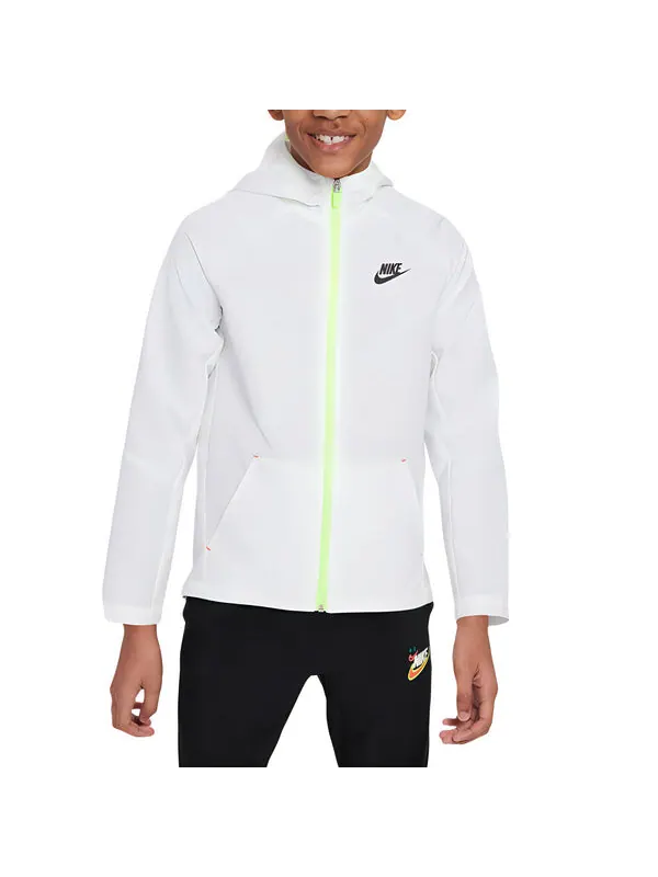Куртка плетеная куртка с логотипом dri fit Nike — изображение 2 из 3, белый