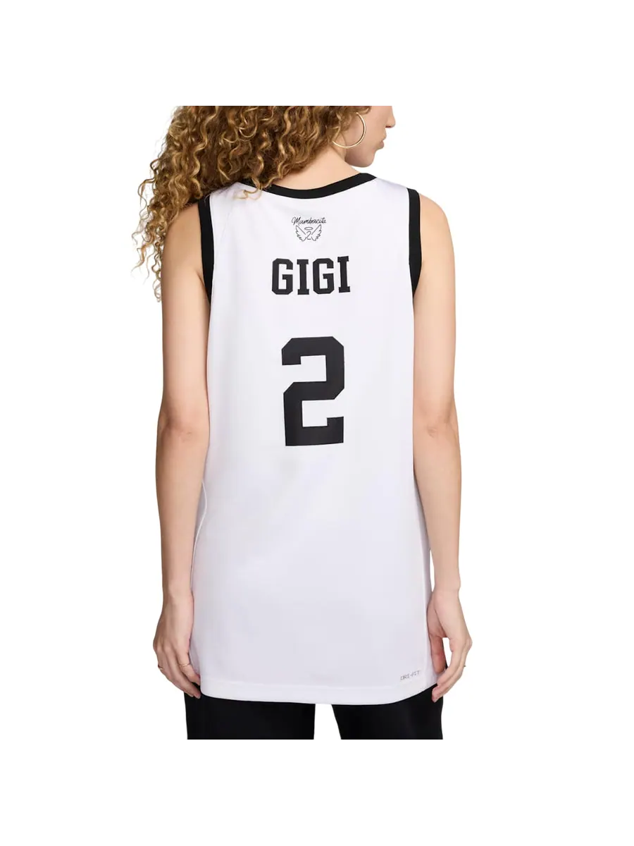 Джерси Nike Gigi Bryant Mambacita Basketball Jersey 'White Black' — изображение 2 из 2, белый