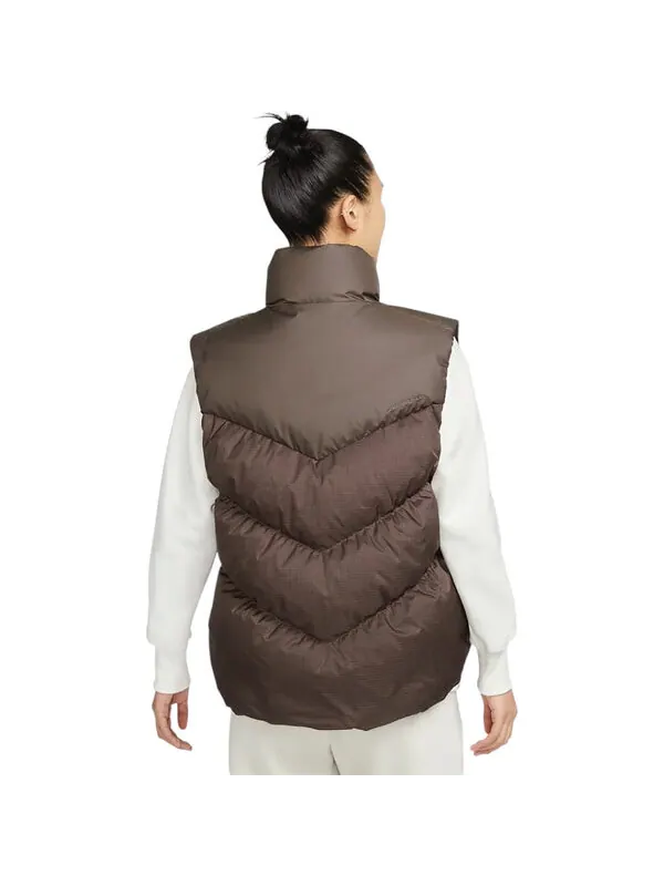 Жилет sportswear storm-fit windpuffer 'brown' Nike — изображение 2 из 3, коричневый/белый