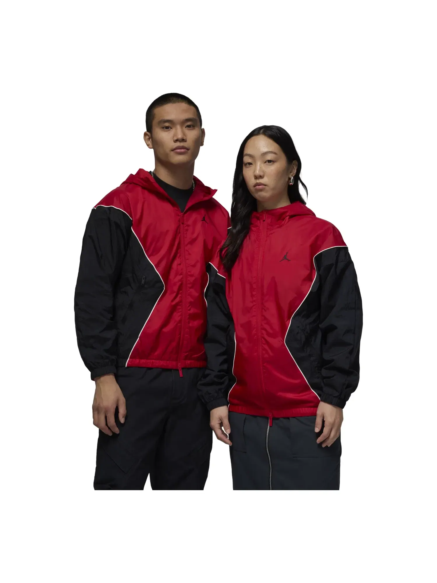 Мужская куртка с принтом Air Jordan Black Red — изображение 1 из 6, красный