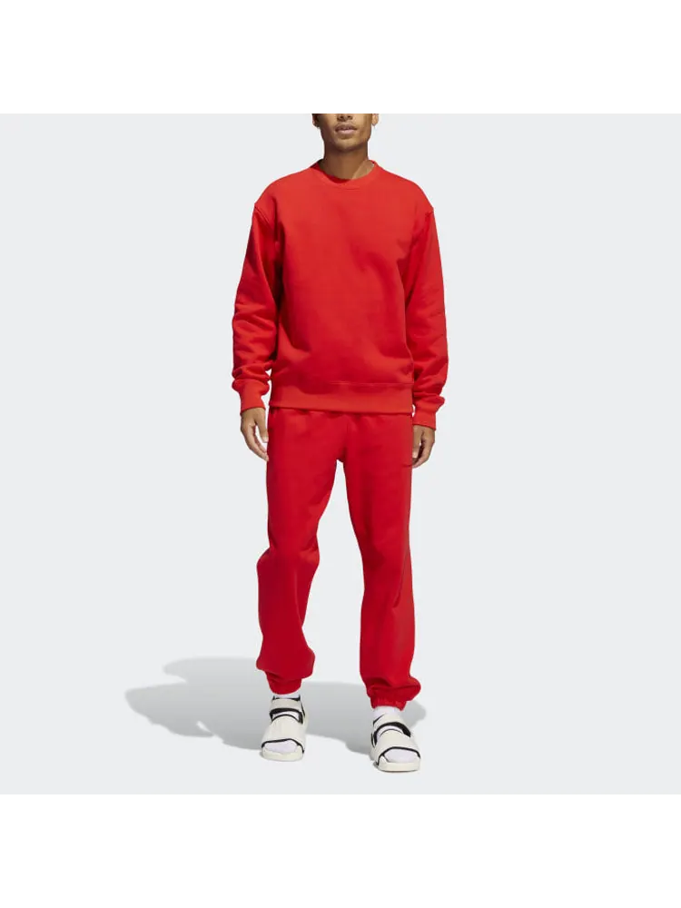 Худи adidas x Pharrell Basic Sports Sweatshirt 'Red' — изображение 3 из 6, красный