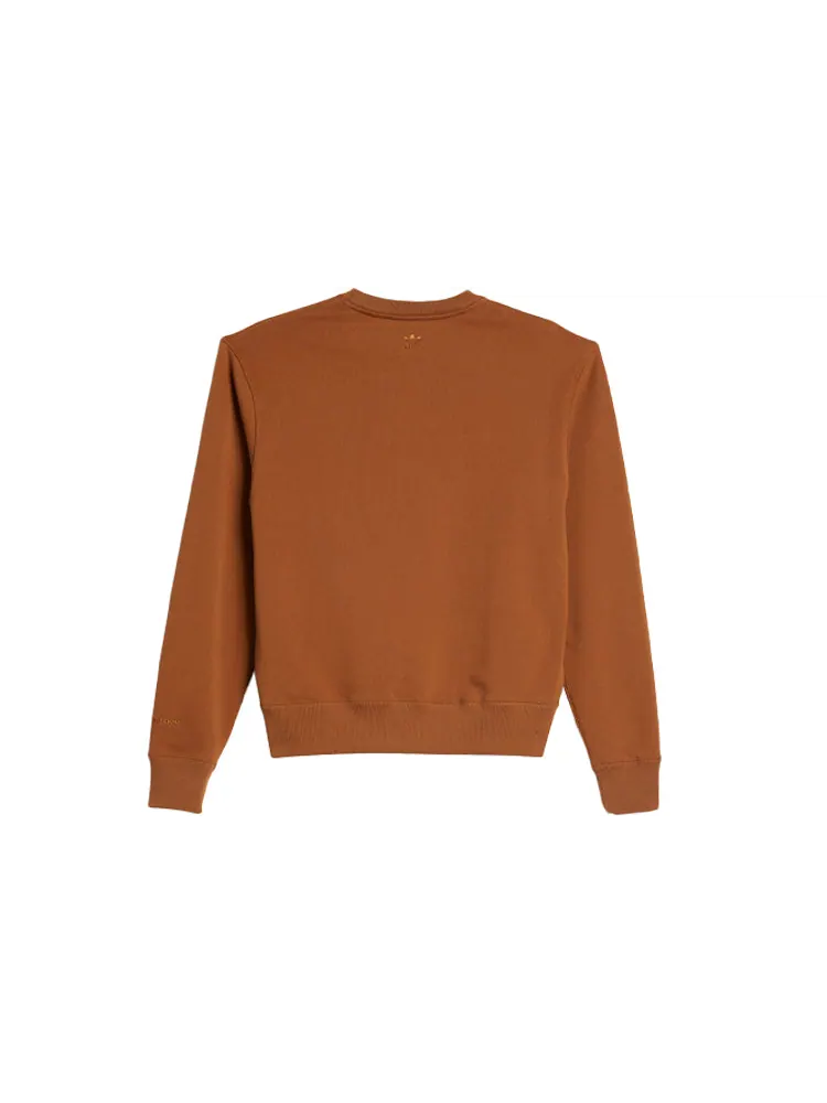 Худи adidas x Pharrell Basic Sports Sweatshirt 'Brown' — изображение 2 из 6, коричневый